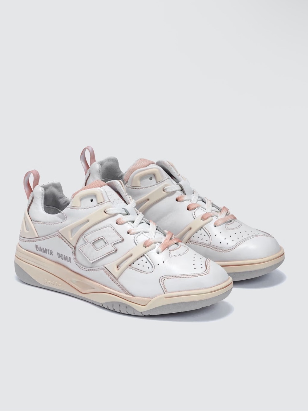 Damir Doma X Lotto Flor Wl Sneakers White Light Pink Low-Top trainers men’s 7.5